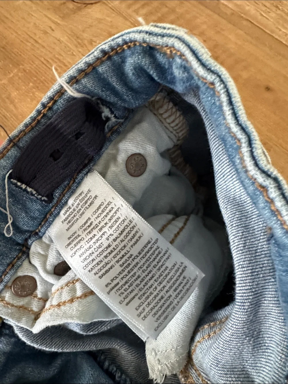 Ralph Lauren Light Blue Distressed Skinny Jeans
